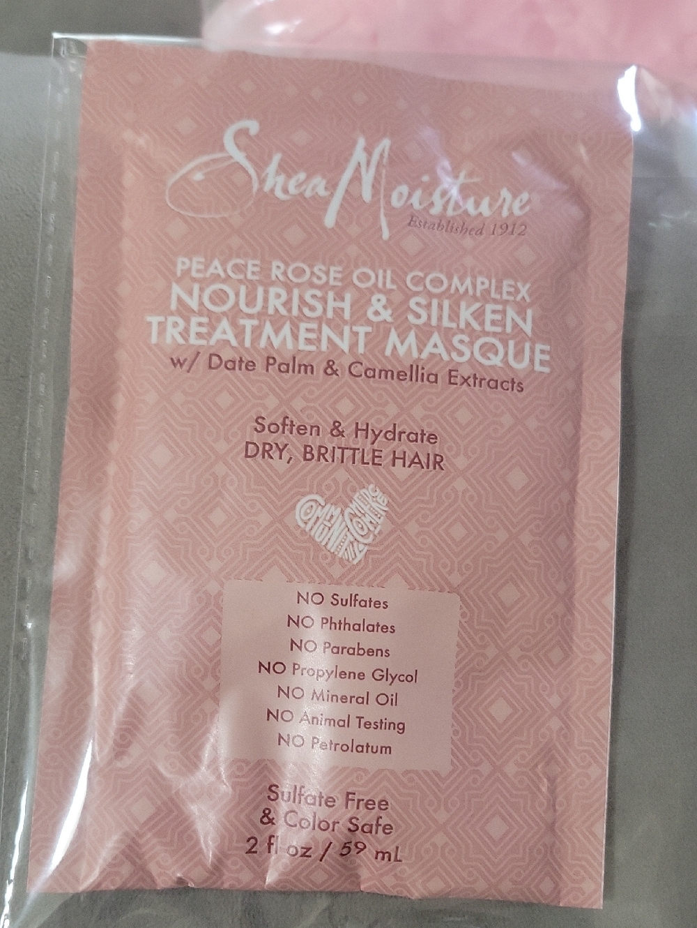 Shea moisture nourish and silken treatment masque